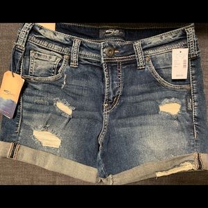 Silver Sam Boyfriend Shorts